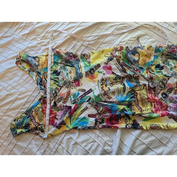 jams world aloha tiki dress sz 9 vintage euc tank style - Picture 5 of 5